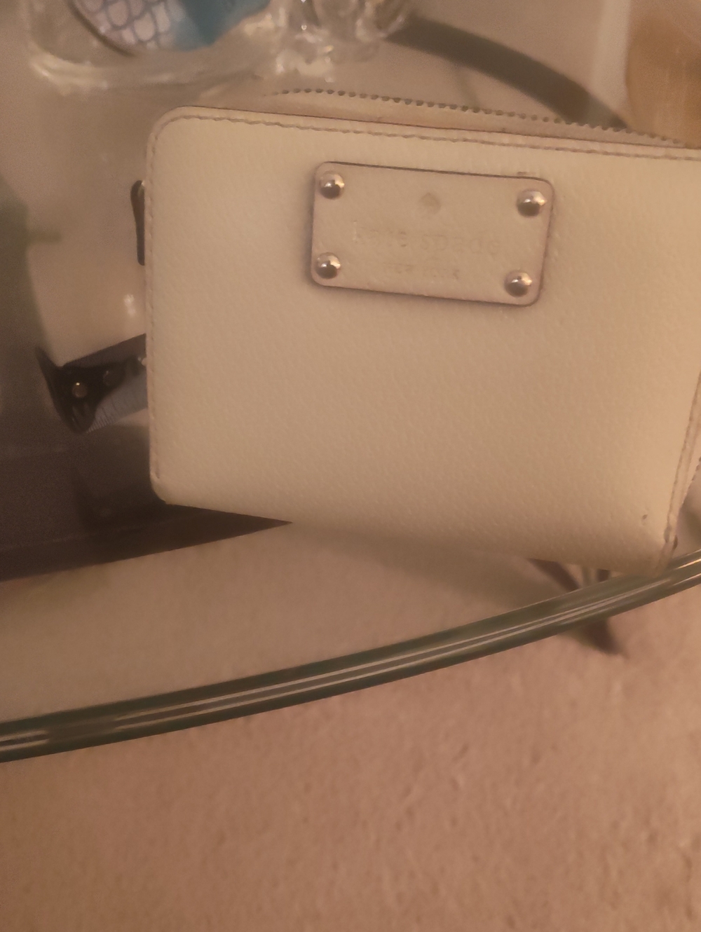 Kate Spade New York Beige Zip Wallet